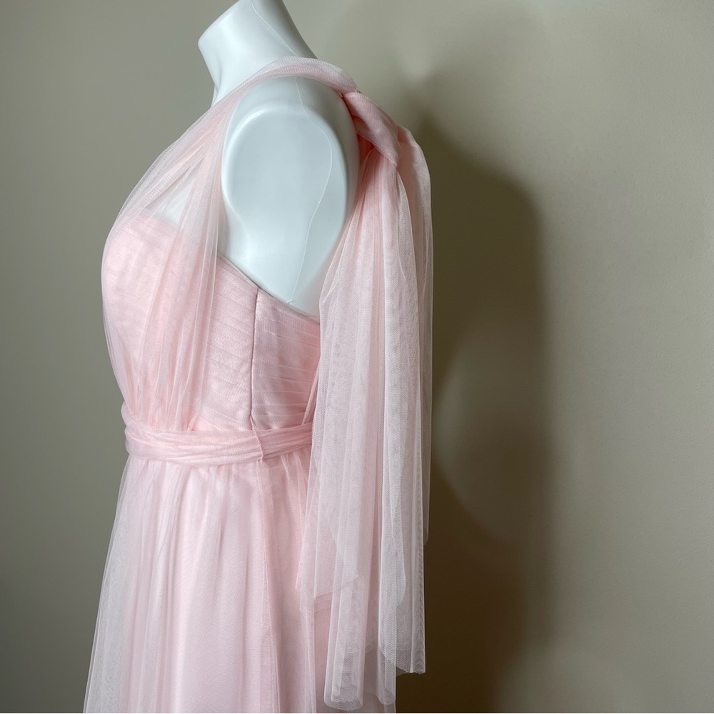 Wtoo Elegant Strapless Blush Pink Tulle Special Occasion Dress Evening Gown - Picture 3 of 14